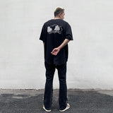 EVIL DOOR GAMBLER BASEBALL COACH SHORT SLEEVED JERSEY T SHIRT - boopdo