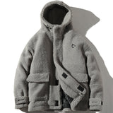 ZIPO ACEX FAUX FUR COTTON COAT WITH HOODIE - boopdo