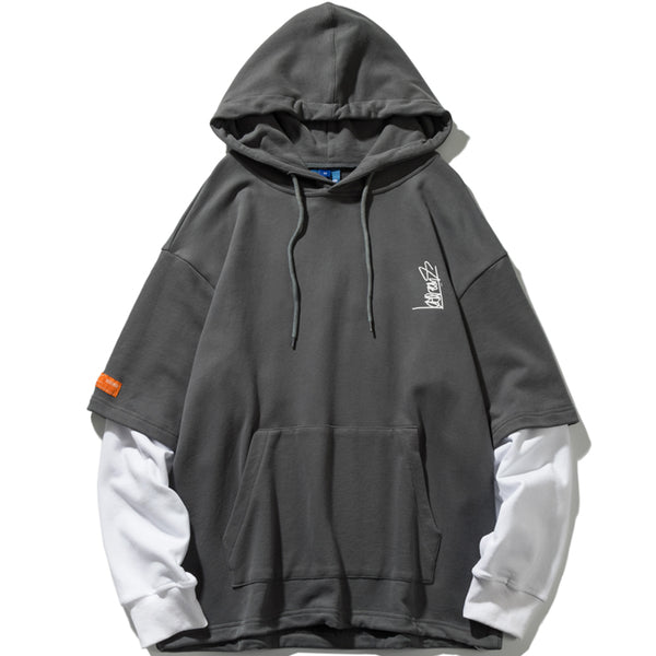 ALPOLZA STORT ROYD GRAFFITI TWO PIECE PULLOVER HOODIE - boopdo