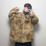 COMU GANJA KOREAN URBAN STYLE WOOLEN THICK JACKET - boopdo