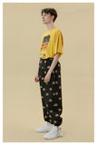 TYAKASHI CARGO PANTS WITH GRAPHIC PRINT - boopdo