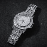 ZICZA SOCIKA LUXURY DIAMOND LARGE DIAL RAPPER WATCH IN GOLD SILVER - boopdo