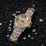 ZICZA SOCIKA LUXURY DIAMOND LARGE DIAL RAPPER WATCH IN GOLD SILVER - boopdo