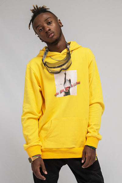 NFWYS KOAK YOU ARE NOT A CLOWN LOGO PRINT UNISEX HOODIE SWEATSHIRT - boopdo