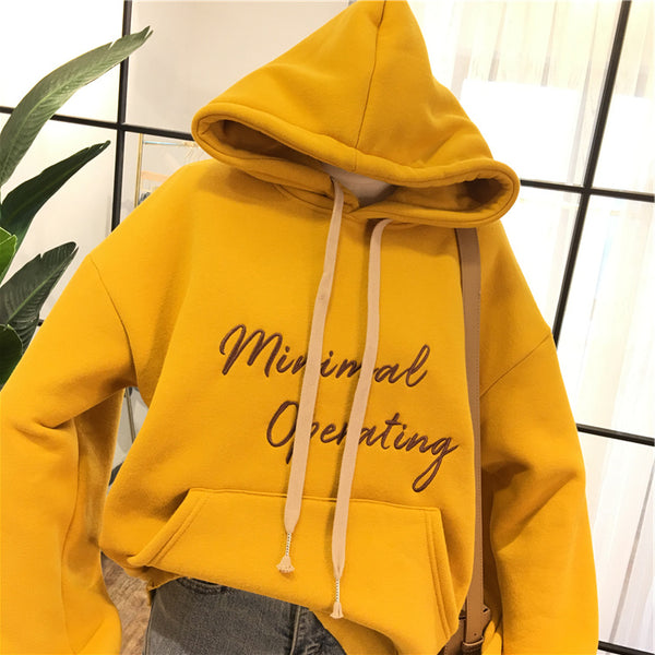 SIMDA MINIMAL DESIGN RELAXED HOODIE - boopdo