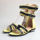 PROVA PERFETTO HUFFO WOFO OPEN TOE HIGH TOP ROMAN SANDALS - boopdo