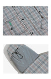 ZAHARA JAMAC PLAID BASIC DESIGN COTTON BOMBER JACKET - boopdo