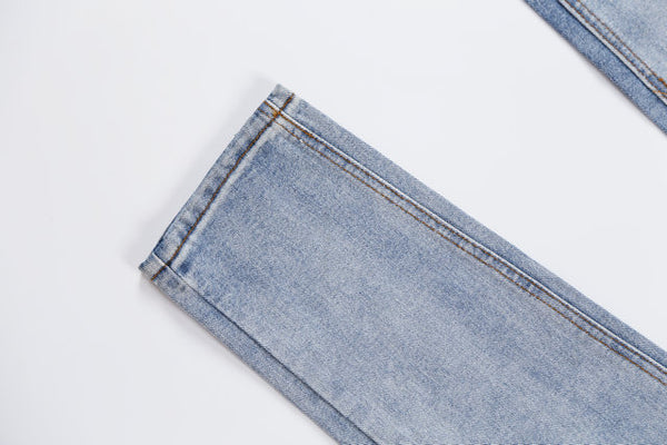 DENIMO KERRY SABAGE RIPPED DENIM JEAN PANTS IN LIGHT BLUE - boopdo