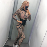 SHEMODA INSPO SPORTSWEAR SNAKE PRINT JUMPSUIT - boopdo