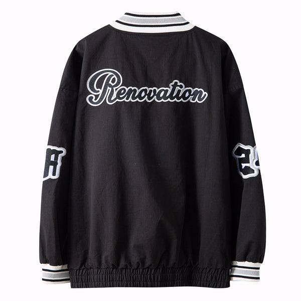 JERMO RHYMONSTER RENOVATION OLD SCHOOL BASEBALL JACKETS - boopdo
