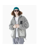 FOROZA RONDI BEEDEE FAUX FUR FULL ZIP CARDIGAN - boopdo
