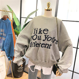 SIMDA I LIKE YOU ARE DIFFERENT RELAXED SWEATSHIRT - boopdo