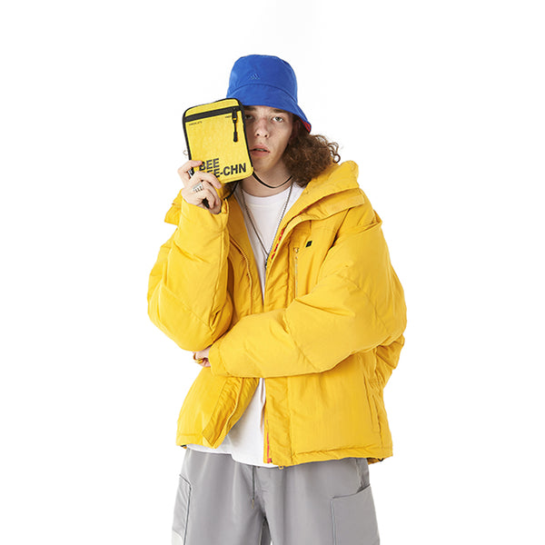 SWANKY HABITAT HIGH NECK BAT SLEEVE HOODED JACKET - boopdo