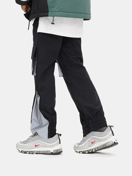 VORTEX BONSEYA BTW REFLECTIVE CASUAL SWEATPANTS IN BLACK - boopdo