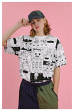 TYAKASHI VINTAGE INSPIRED GRAPHIC PRINT ALL OVER T SHIRT - boopdo