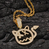 TUG WILLIA CARTOON LITTLE DEVIL CHAIN COPPER NECKLACE - boopdo