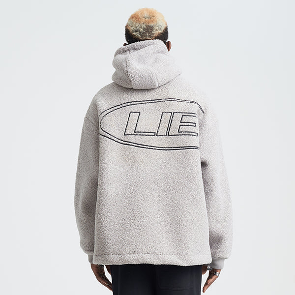 SHOTE SINN HE ON THE EDGE VELVET HOODED SWEATER WITH KANGAROO POCKET - boopdo