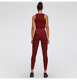 IRON MONSTER YOGA GIRL HIGH WAIST LEGGINGS WITH CROP TOP SUIT - boopdo