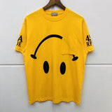 ESSENTIX NICO SMILEY FACE PRINT UNISEX BASIC T SHIRTS - boopdo
