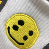 ESSENTIX AIR SUNSHINE SMILEY FACE SOCK ATTACHED BASIC UNISEX T SHIRT - boopdo