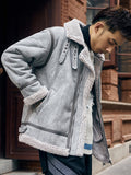 GANJA DUMPOLA FLEECE COLLAR VELVET JACKET - boopdo
