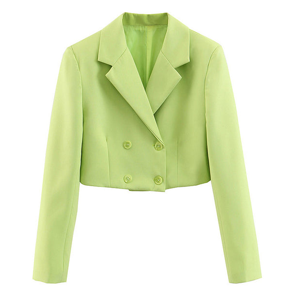 BOOPDO FRENCH DESIGN SUIT JACKET IN GREEN - boopdo