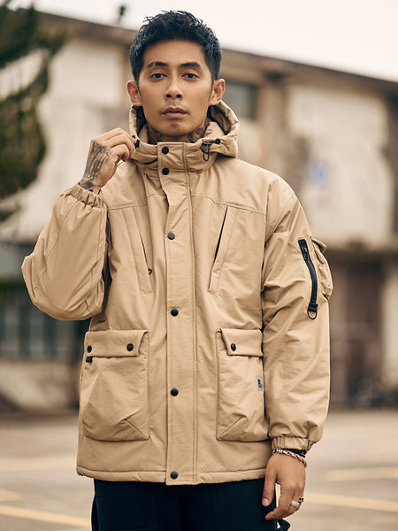 ALEXO THE PALM MULTI POCKET CASUAL HOODED JACKETS - boopdo