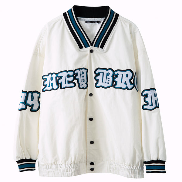 JERMO RHYMONSTER RENOVATION OLD SCHOOL BASEBALL JACKETS - boopdo