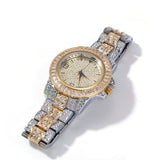 ZICZA SOCIKA LUXURY DIAMOND LARGE DIAL RAPPER WATCH IN GOLD SILVER - boopdo
