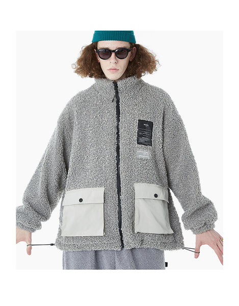 FOROZA RONDI BEEDEE FAUX FUR FULL ZIP CARDIGAN - boopdo