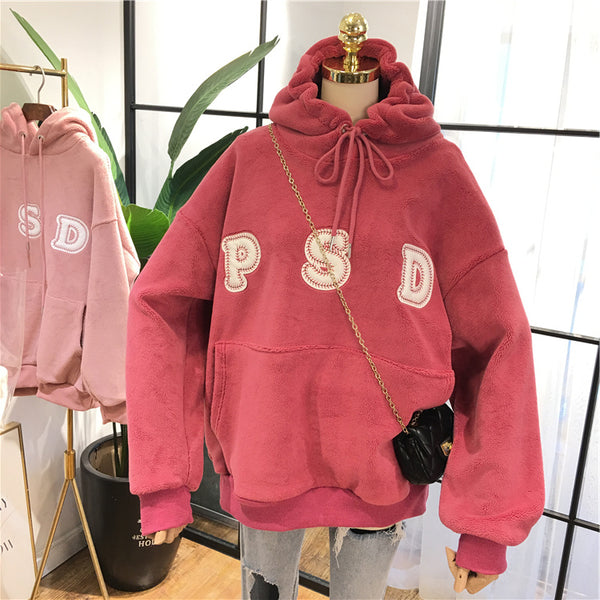 SIMDA PATCHWORK WARM UP HOODIE - boopdo