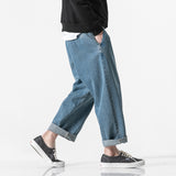 DESIGN BY NIZHES IRSTORY WIDE LEG WASHED DENIM JEAN PANTS - boopdo