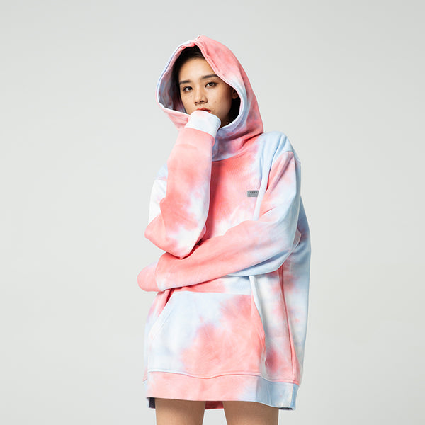 NFWYS BOOPDO DESIGN TIE DYED REFLECTIVE HOODED SWEATSHIRT - boopdo