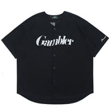 EVIL DOOR GAMBLER BASEBALL COACH SHORT SLEEVED JERSEY T SHIRT - boopdo