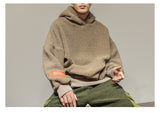 ZAHARA ZADLIE FAUX FUR HOODIE PULLOVER WITH KANGAROO POCKET - boopdo