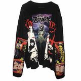STANLEY ZOMBIE FLAME GRAFFITI VINTAGE UNISEX SWEATERS - boopdo
