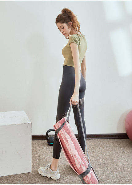 BOOPDO LOLI DESIGN MESH PANEL DETAIL LEGGINGS - boopdo