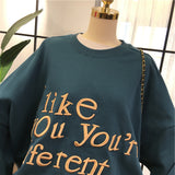 SIMDA I LIKE YOU ARE DIFFERENT RELAXED SWEATSHIRT - boopdo