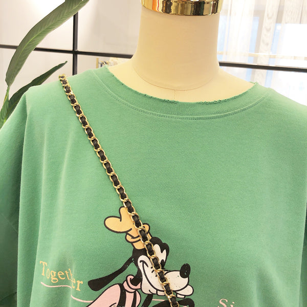 SIMDA LONGLINE SWEATSHIRT WITH DISNEY PRINT - boopdo