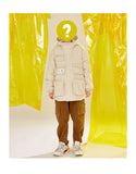 ROKXIE RHOPIC MARTENDE MID LENGTH COTTON HOODED JACKET - boopdo