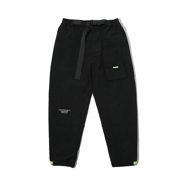 YOPPO EVOLUA MULTI POCKET TAPERED SWEATPANTS IN BLACK - boopdo