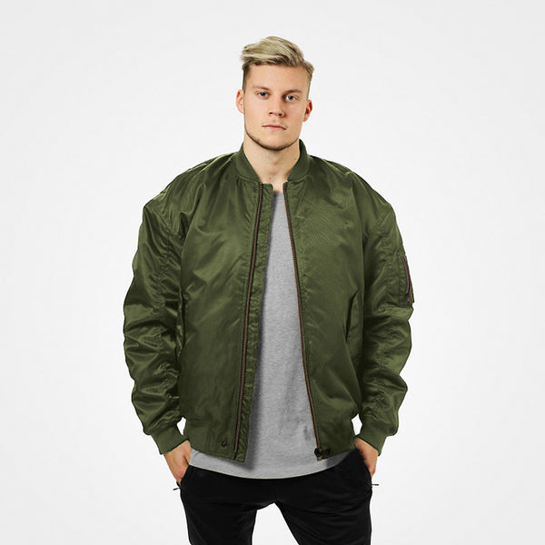 THE GYM ICON OUTDOOR STYLE AIR FORCE BOMBER JACKET - boopdo