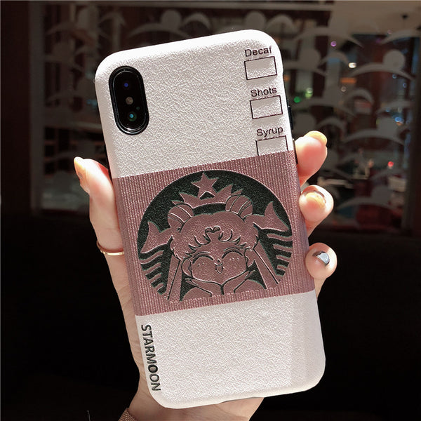 STARMOON CROWN PRINT MOBILE ANTI FALL APPLE IPHONE PHONE CASES - boopdo