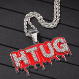 POOYO HTUG STAINLESS STEEL HIPSTER HIP HOP JEWELRY DIAMOND NECKLACE - boopdo