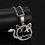 TUG WILLIA CARTOON LITTLE DEVIL CHAIN COPPER NECKLACE - boopdo