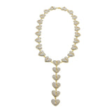HISPTER SAVAGE HEARTBREAK LOVE CONNECTION NECKLACE - boopdo