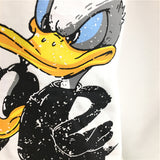 SIMDA DONALD DUCK PRINT COTTON T SHIRT - boopdo