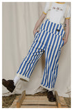 TYAKASHI EASY DUNGAREE IN BLUE STRIPE - boopdo