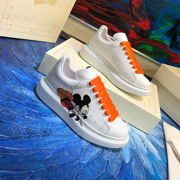 ALISANDRO MOQUEN MICKEY MOUSE LEATHER CHUNKY SOLE UNISEX SNEAKER