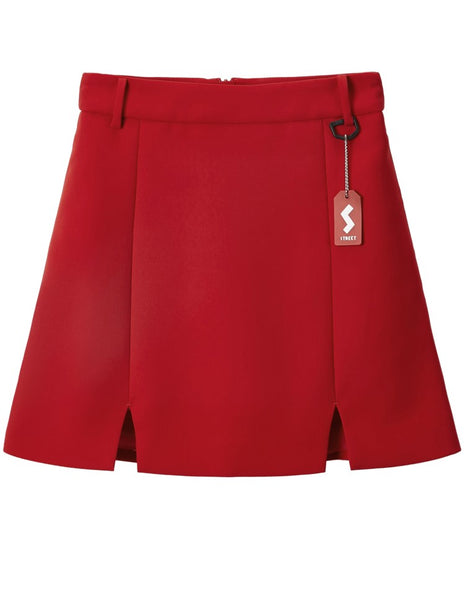 PEACE BIRD MINI SKIRT WITH SPLIT FRONT DETAIL - boopdo